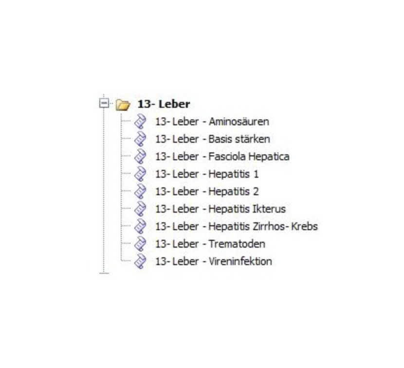 Frequency Datenbanken Leber