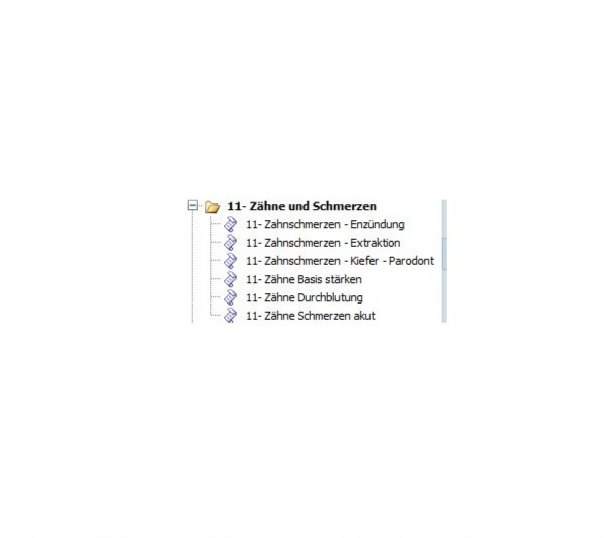 Frequency databases, teeth and pain