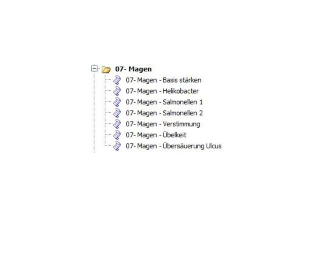 Frequency databases stomach