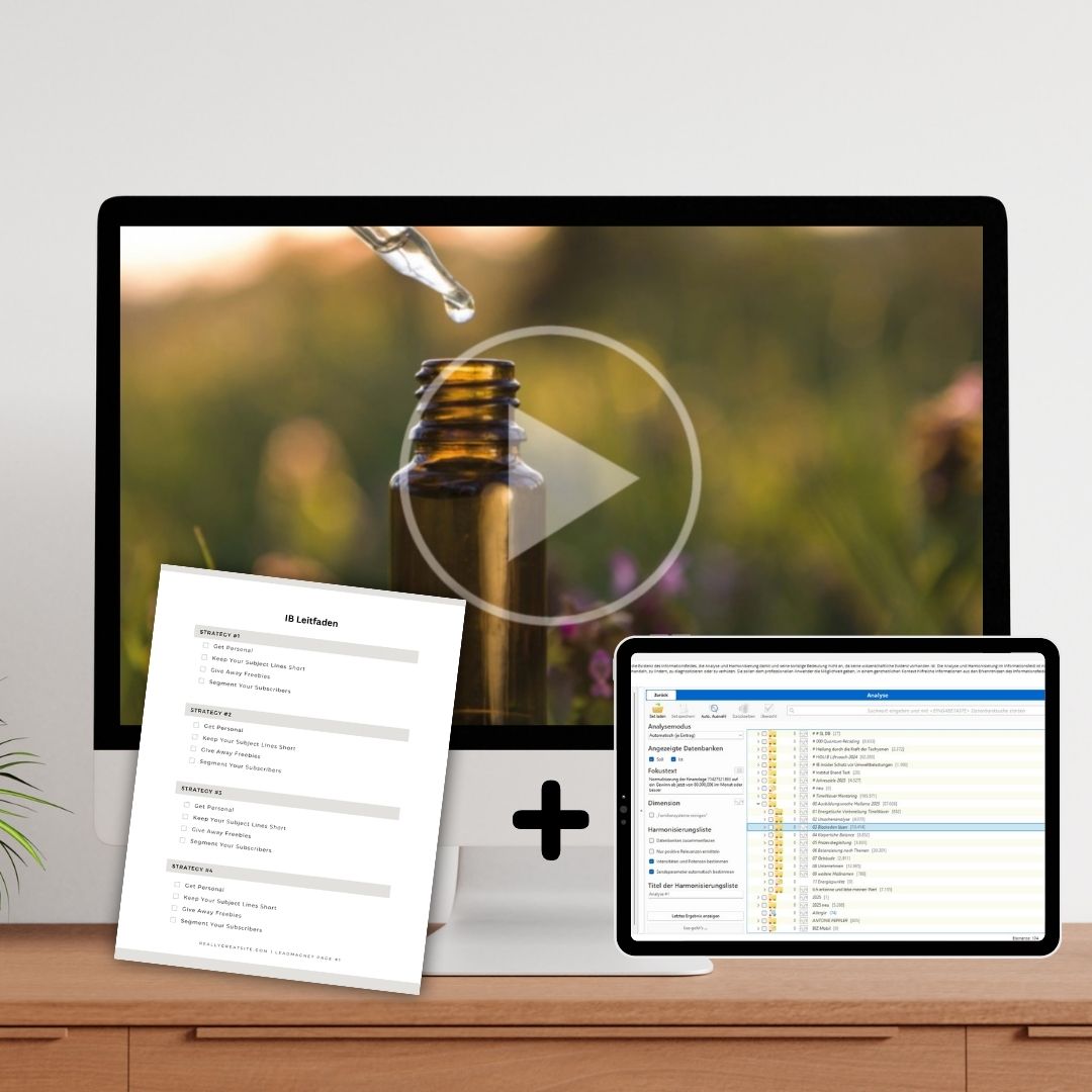 Preparing nosodes, producing essences – training film