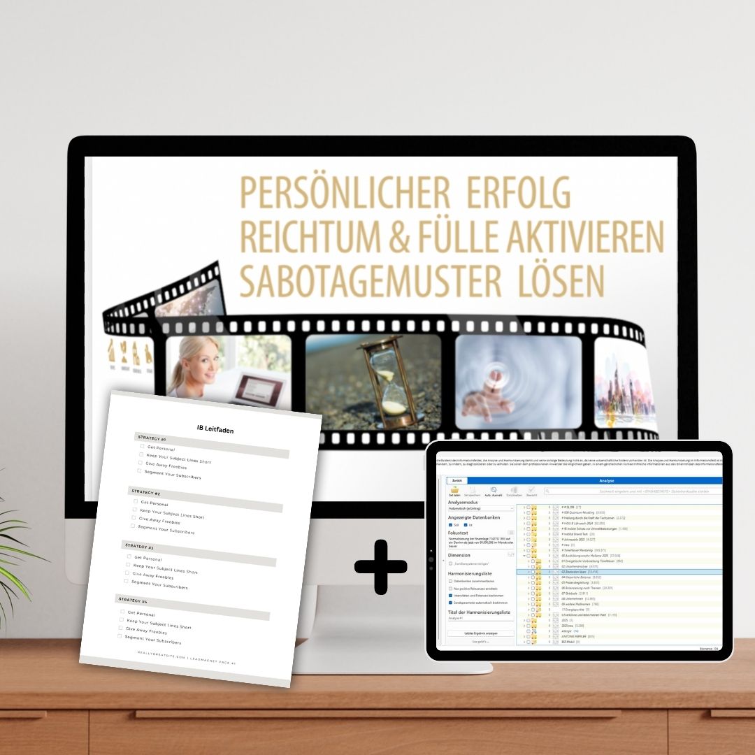 Activating personal success, wealth and abundance, overcoming self-sabotaging patterns – training film