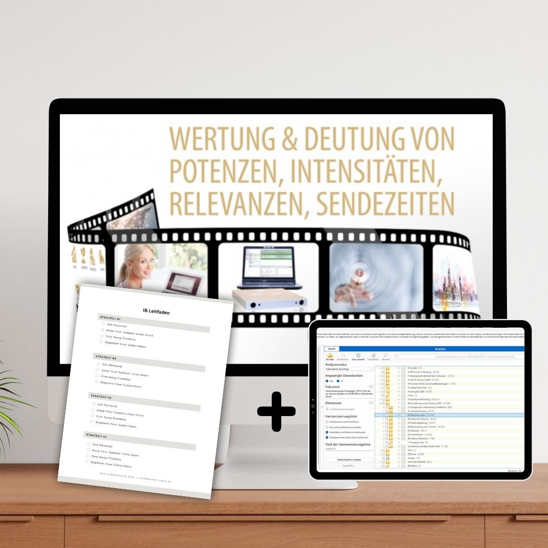 Evaluation and interpretation of potentials, intensities, relevance and transmission times in people, companies and buildings – training film